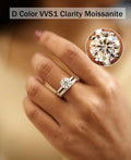 3.0 Carat Moissanite Diamond Ring Set