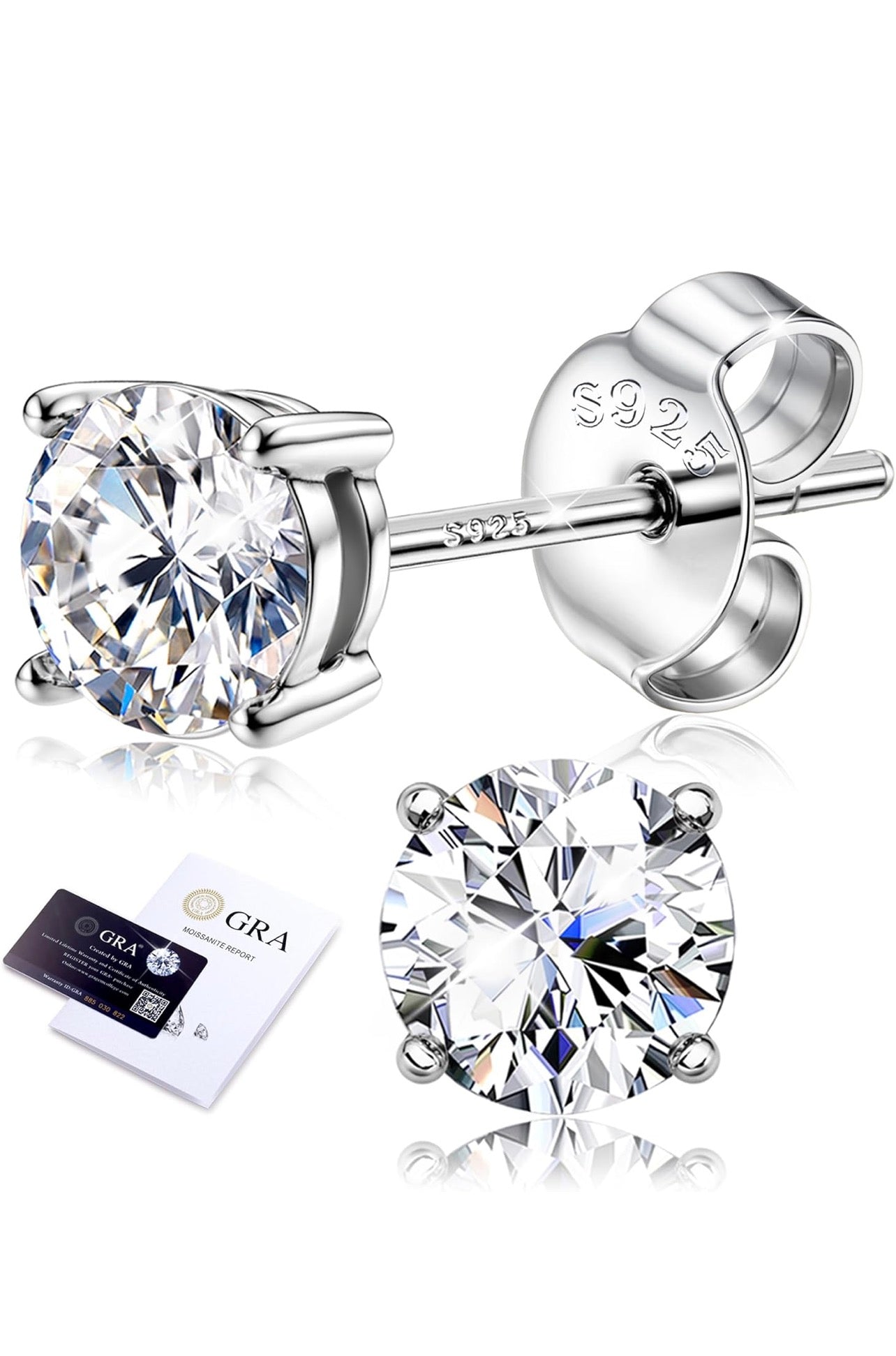 Safe Diamond Stud Earrings – Classic Brilliance, Pure Comfort