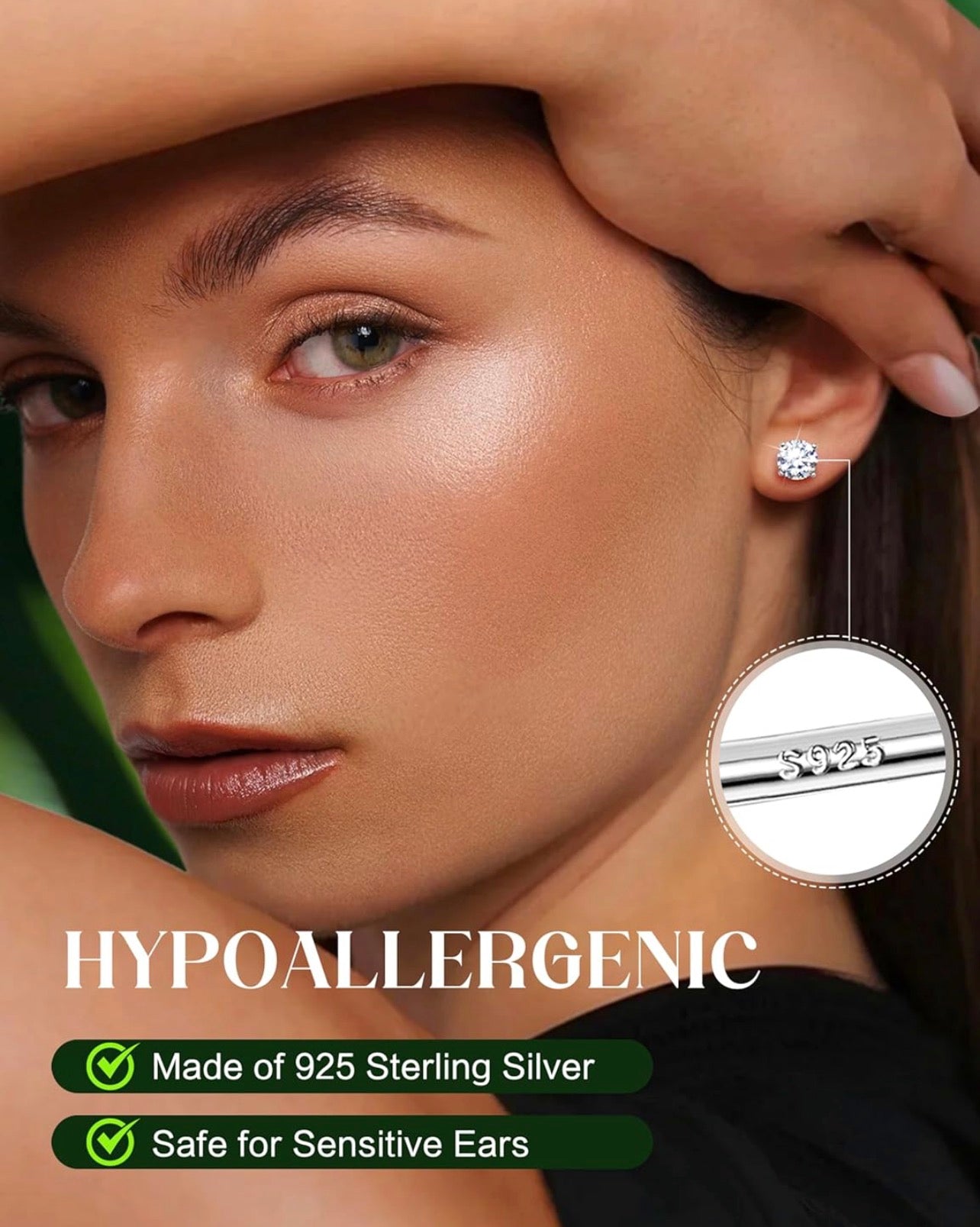 Safe Diamond Stud Earrings – Classic Brilliance, Pure Comfort