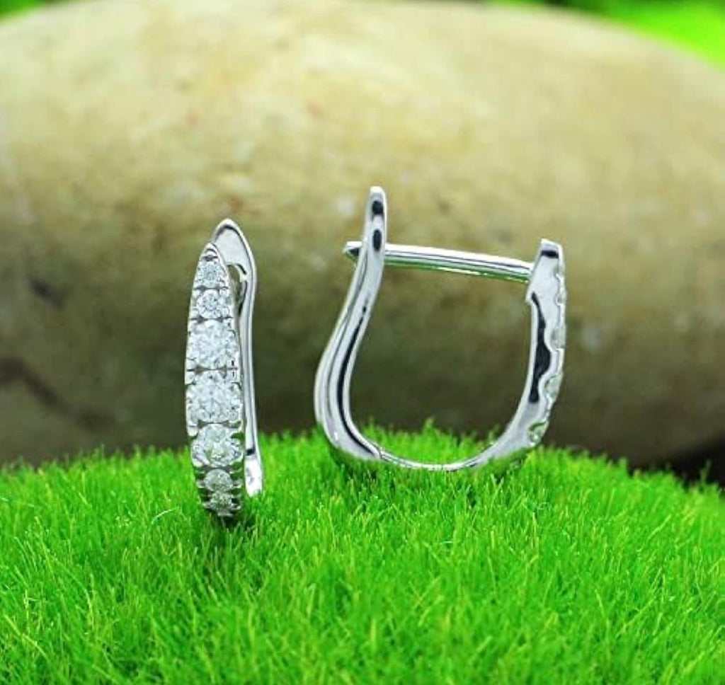 Safe Diamond Hoop Earrings – Timeless Sparkle, Everyday Luxury